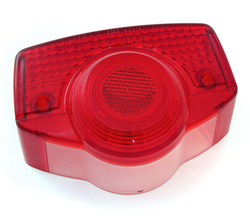Genuine Honda Tail Light Lens - 33702-077-671 - CB100/175/350/450/500/750 - 1967-1971